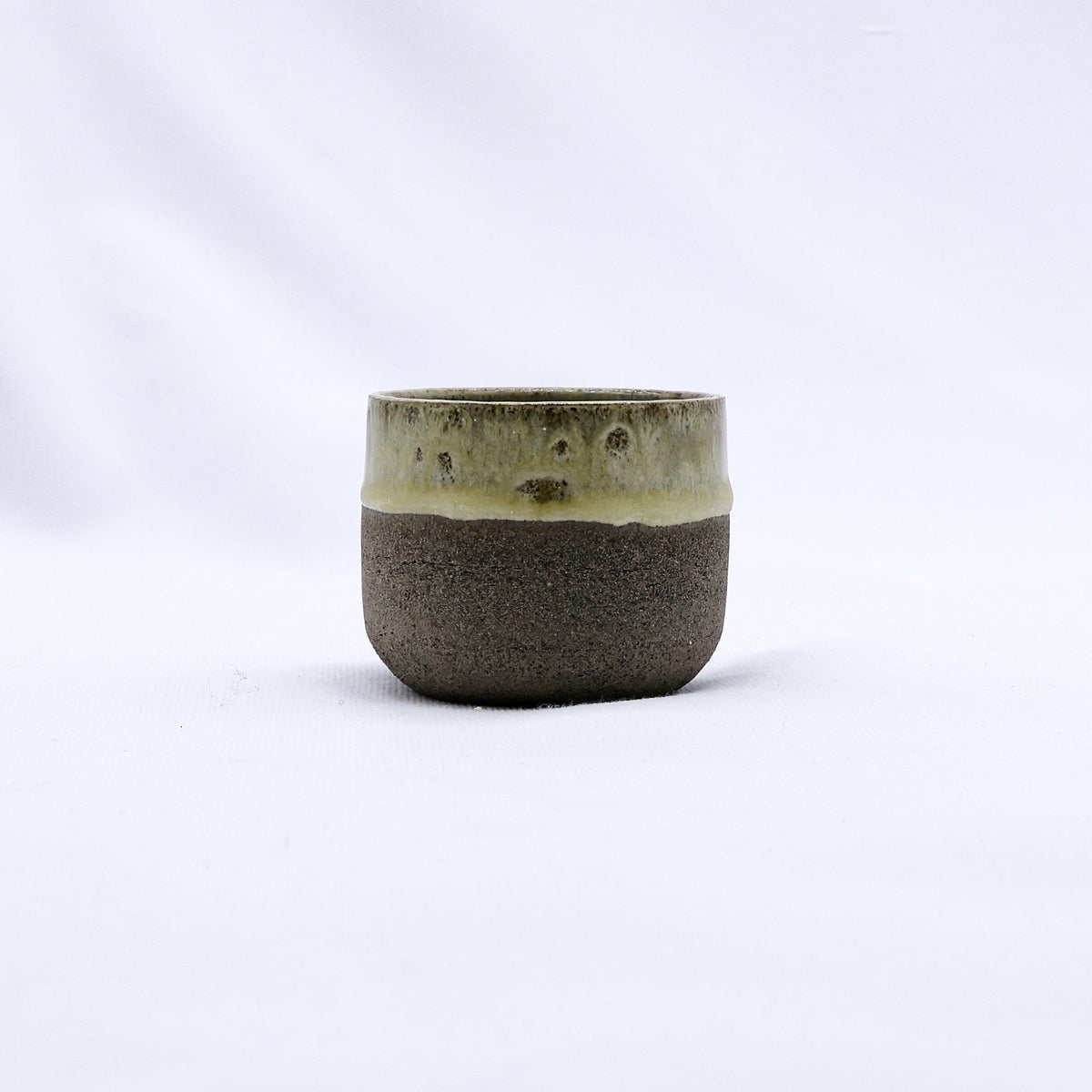 Bluverde Picollo Grey handmade ceramic espresso mug by Ribera Handmade Ceramics with a smooth stoneware finish.