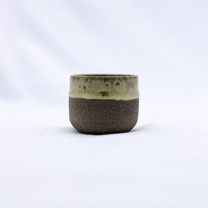 Bluverde Picollo Grey handmade ceramic espresso mug by Ribera Handmade Ceramics with a smooth stoneware finish.