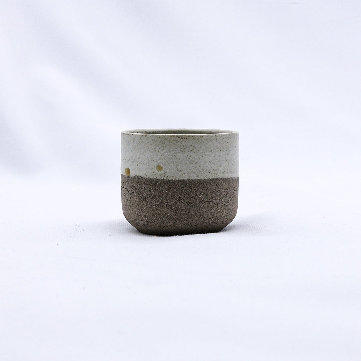 Ribera Handmade Ceramics Bianca Picollo ceramic stoneware espresso mug with a smooth, rounded design and a glazed finish.