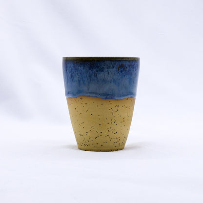 Ribera Handmade Ceramics Blunero Quadra stoneware ceramic mug with a textured, earthy finish, shown on a neutral background.