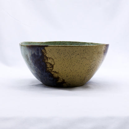Large saltwater lavender ceramic dinner bowl by Ribera Handmade Ceramics with a smooth, handcrafted stoneware finish.