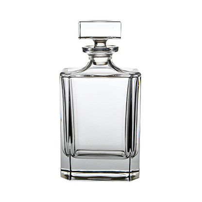 Crystal Spirit Square Decanter by Glassware UK, 0.7L capacity, with a clear glass square-shaped design for storing spirits.