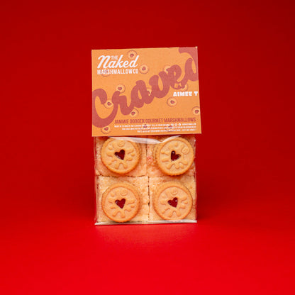 Assorted Craved Edition gourmet marshmallows from THE MARSHMALLOW FACTORY in vibrant, colorful packaging.