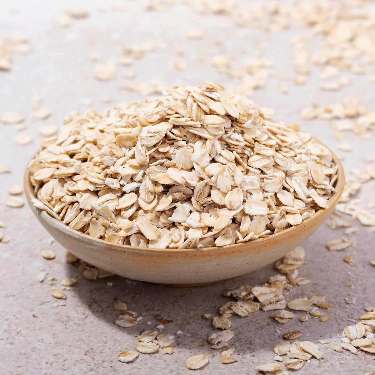 Whole Food Earth jumbo oats cereal in a bowl with oats and ingredients visible, showcasing natural whole grain breakfast.