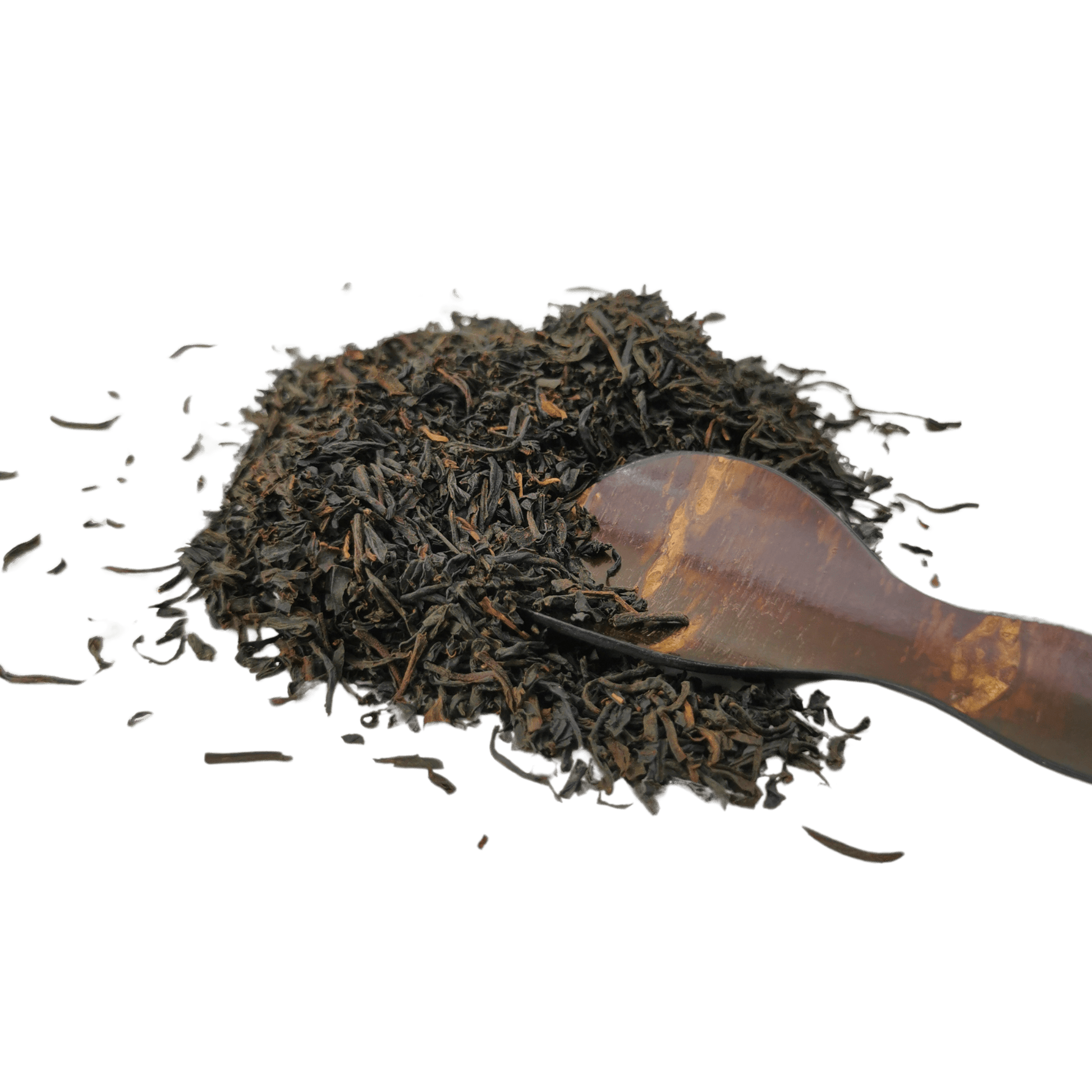 Two organic Keemun Panda black tea packages from Porter Hill Tea Company with elegant packaging and tea leaves visible.