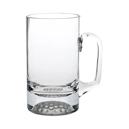 Gold ball glass tankard by Glassware UK, 268ml (1/2 pint), featuring a decorative gold ball design on clear glass.
