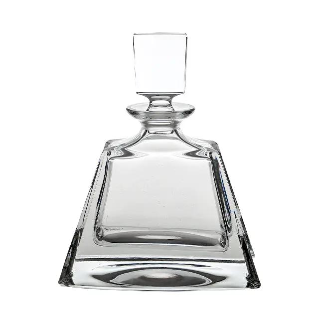 Boston Lead Crystal Midi Decanter by Glassware UK, 0.7L, elegant crystal decanter with a sleek design for spirits or wine.