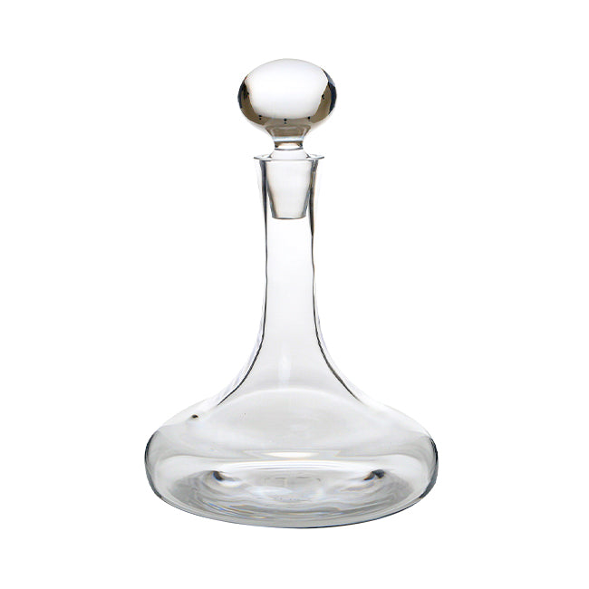 Krosno Handmade Ships 1L glass decanter with intricate ship design, crafted by Glassware UK, perfect for elegant beverage serving.