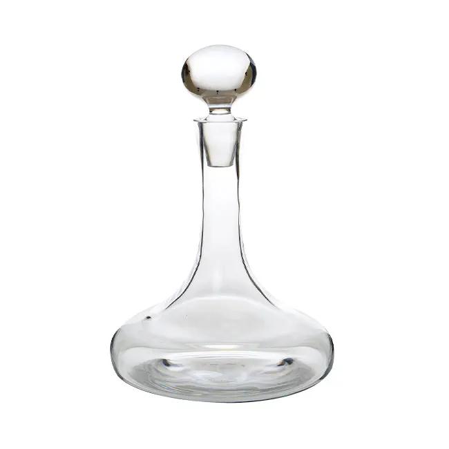 Krosno Handmade Ships decanter with a 1-liter capacity, clear glassware with a ship design, crafted by Glassware UK.