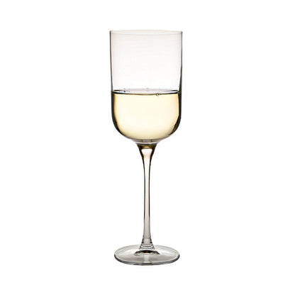 Set of six Krosno Glamour wine glasses, 350ml capacity, elegant glassware by Glassware UK, shown on a white background.