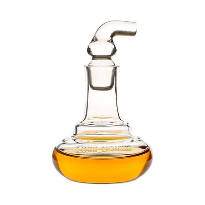 Krosno handmade glass mini decanter, 0.1Ltr, with a clear, elegant design for storing small amounts of spirits or liquids.