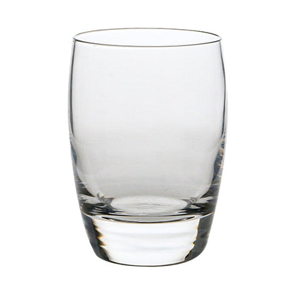 Set of six Luigi Bormioli whisky tumblers with 265ml capacity, clear glassware perfect for enjoying whiskey.