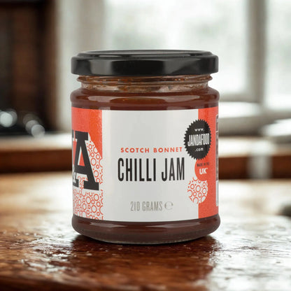Scotch Bonnet Chilli Jam 210g | Sweet & Spicy Chilli Jam| Perfect accompaniment for cheese and barbecue food