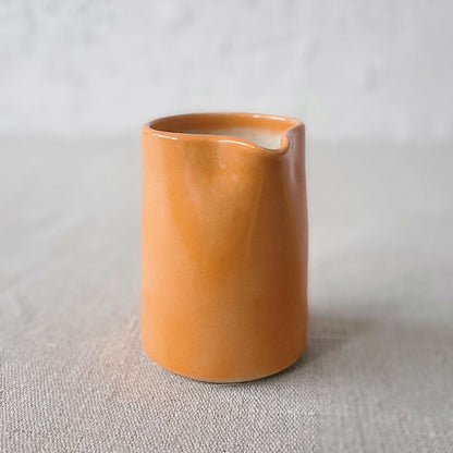 Small ceramic jug with mandarin orange design by Katie L Thompson Designs, featuring a classic, charming style.