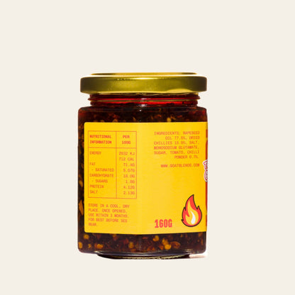 Mild & Aromatic Chilli Oil - 160g Jar