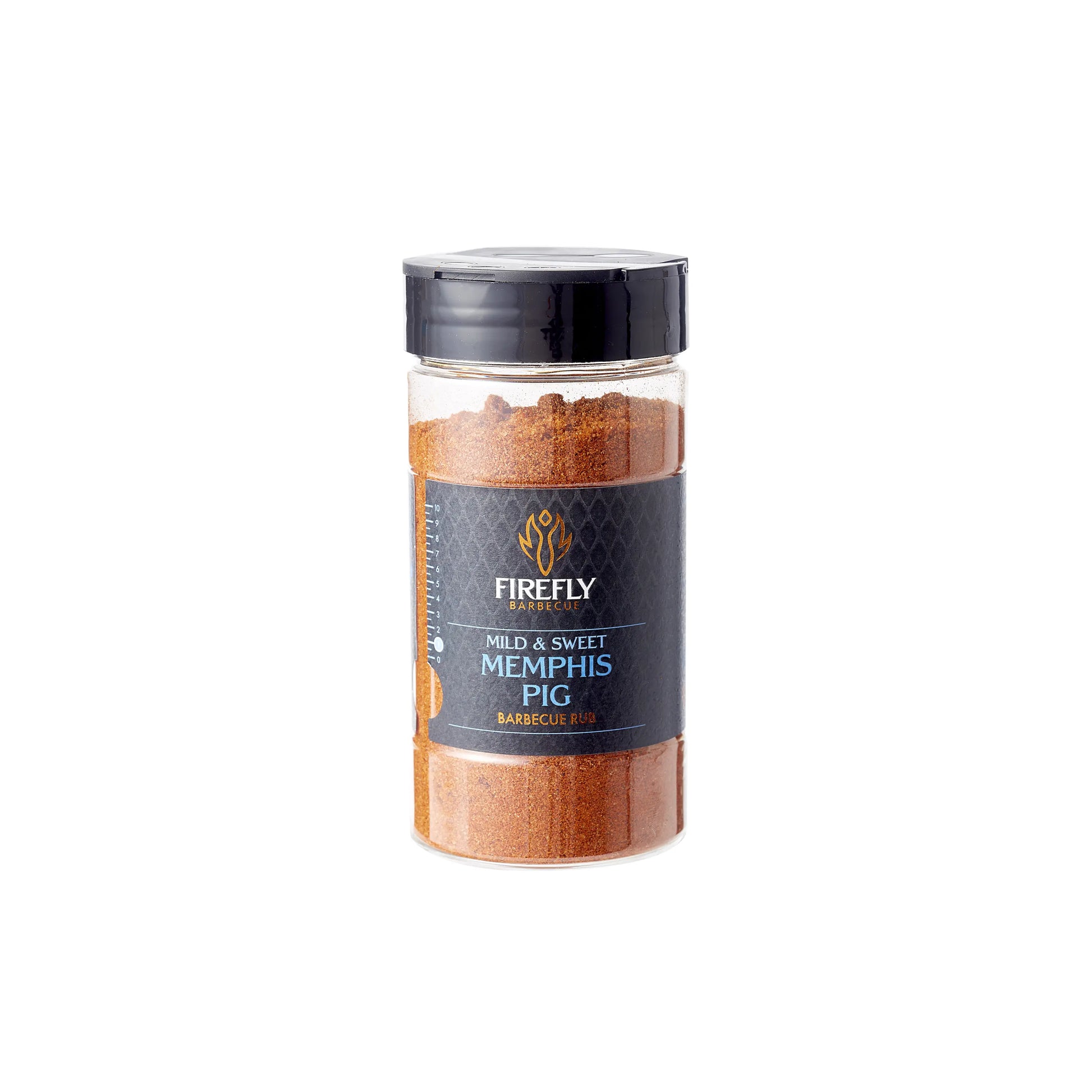 FireFly Barbecue Sweet Memphis BBQ rubs gift set with three mild, sweet spice blends in colorful jars.