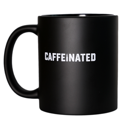 Contact Coffee Co mug featuring a gear design, made by Contact Coffee Company Ltd., with a sturdy ceramic construction.