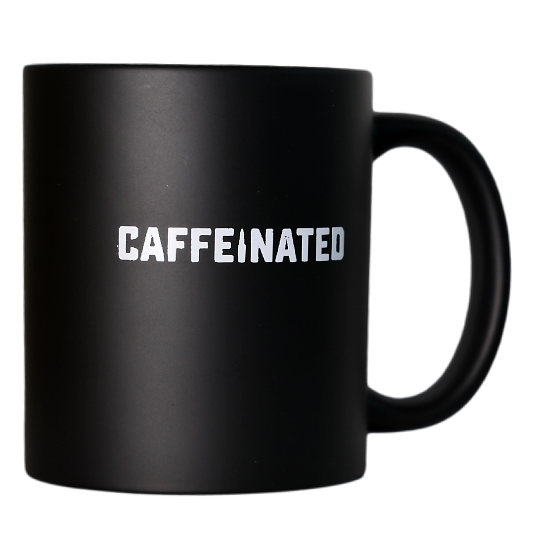 Contact Coffee Co mug featuring gear design, made by Contact Coffee Company Ltd., perfect for coffee enthusiasts.