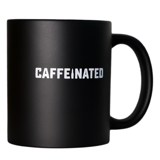 Contact Coffee Co mug featuring gear design, made by Contact Coffee Company Ltd., perfect for coffee enthusiasts.