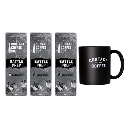 Nespresso coffee deals for a month offered by Contact Coffee Company Ltd., featuring a variety of coffee capsules and accessories.