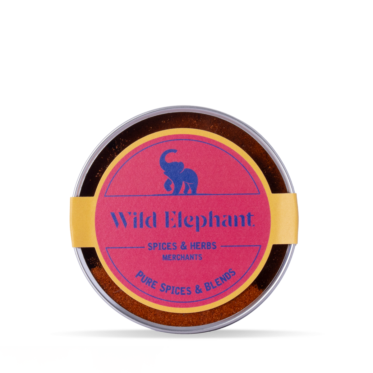 Organic cayenne pepper powder by Wild Elephant in a 100g package, showcasing vibrant red spice in a clear container.