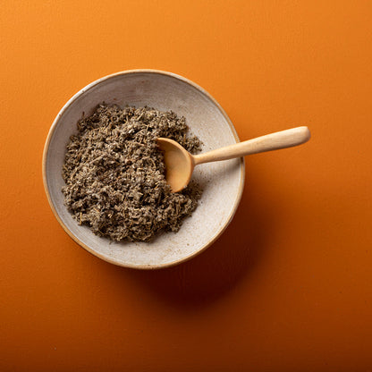 Organic dried sage from Wild Elephant, a 100g package of fresh-looking herb leaves for culinary use, by Whole Food Earth.
