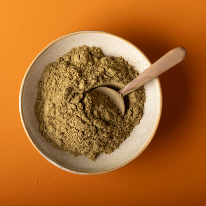 Organic ground thyme from Wild Elephant, 90g, in a clear jar, showing fresh, aromatic dried thyme leaves, part of Whole Food Earth herbs and spices.