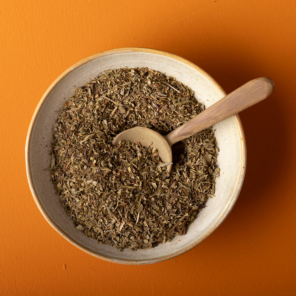 Organic Herbs de Provence from Whole Food Earth, wild herbs and spices in a 100g package, shown in a clear, resealable bag.