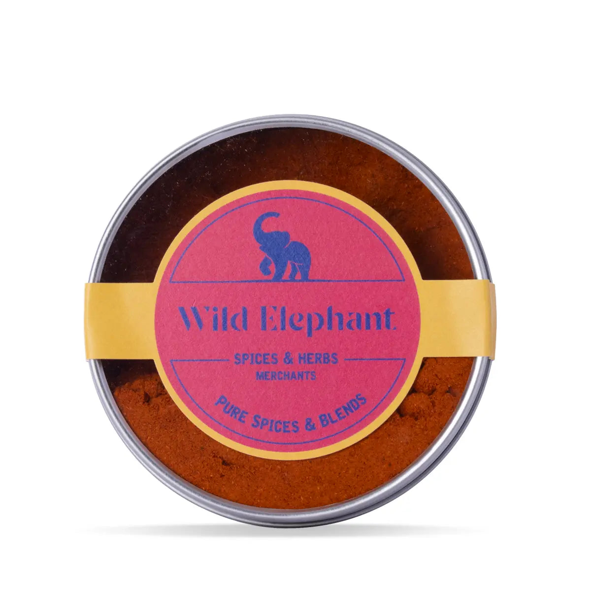Organic paprika powder by Wild Elephant in 200g container, vibrant red spice for herbs and spices cooking.