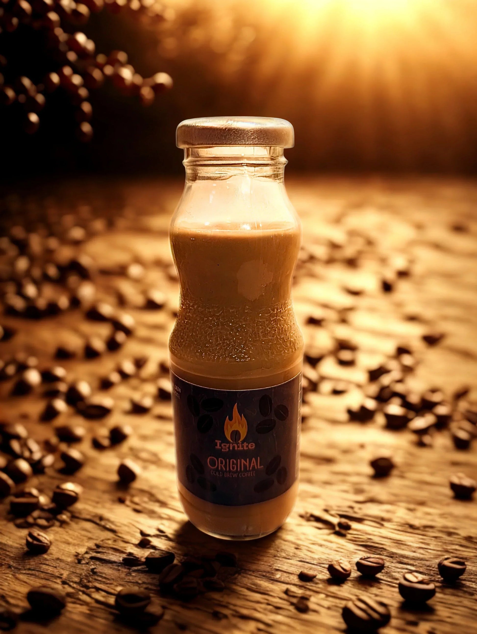 Ignite Coffee Co Core Flavours Pack featuring 6 signature cold brew bottles, showcasing diverse flavors in clear glass bottles.