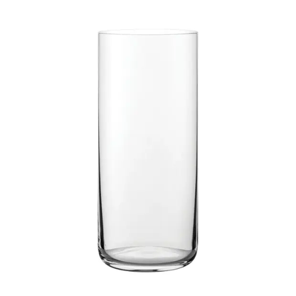 Set of six Finesse long drink whisky tumblers from Glassware UK, 350ml glassware with clear, smooth design.