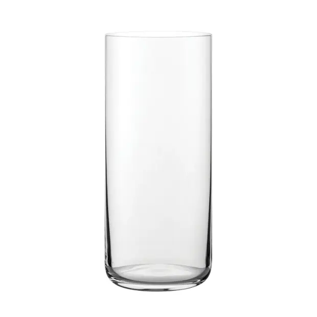 Glassware UK Finesse Long Drink whisky tumblers, 350ml, clear glass with a sleek design for elegant beverage serving.
