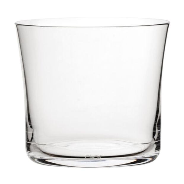 Set of six Glassware UK Savage lowball whisky tumblers, 290ml, clear glass with thick base, perfect for whiskey and spirits.