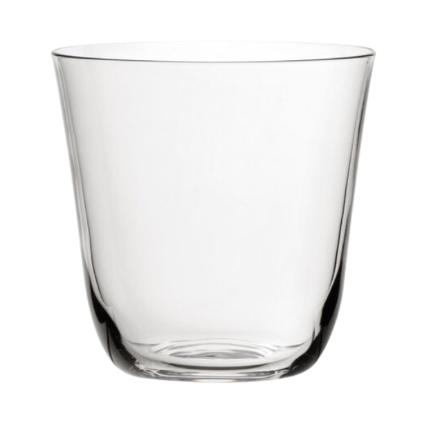 Savage Water Glass 260ml whisky tumbler by Glassware UK, clear glass with a smooth rim, perfect for serving water or spirits.