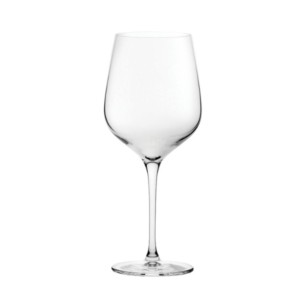 Refine white wine glass by Glassware UK, 320ml, clear glass with a sleek design, perfect for serving white wines.