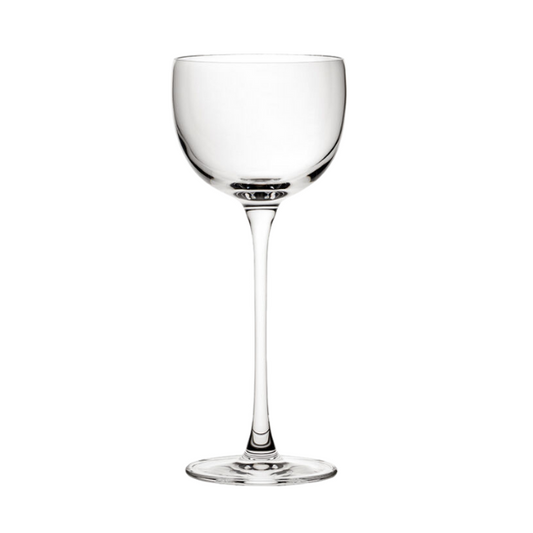Savage Pony Glass 135ml cocktail glass by Glassware UK, clear glass with a sleek, rounded shape for serving cocktails.