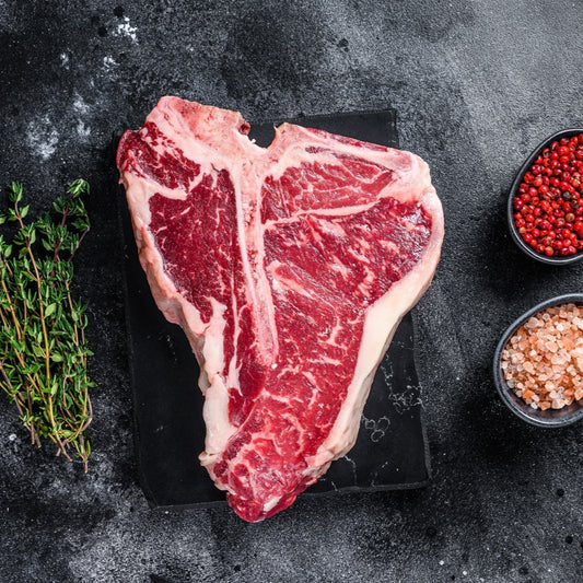 Grass-Fed Dry-Aged Beef T-Bone Steaks