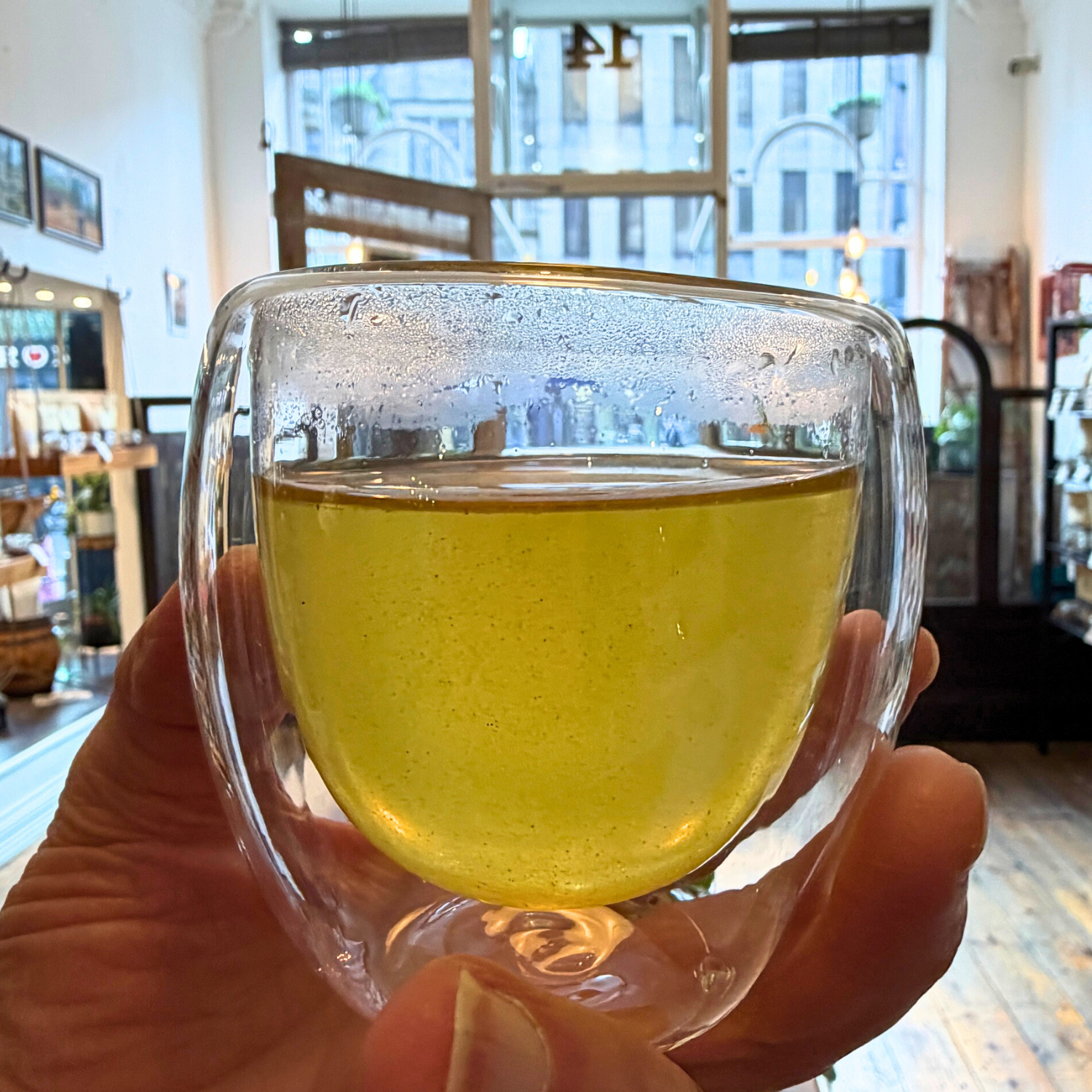 Loose leaf peppermint tea from Porter Hill Tea Company, showcasing fresh, vibrant peppermint leaves for herbal tea brewing.