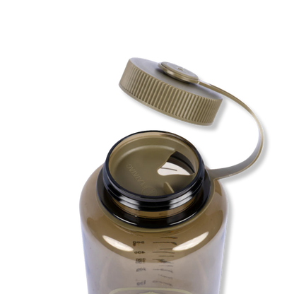 Clear 1-liter rapid fill Flask from Platatac, a durable gear item by Contact Coffee Company Ltd., shown in the image.