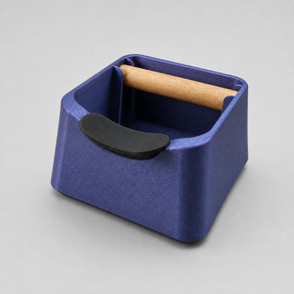 The Pod 3-in-1 Espresso Knock Box with Portafilter Stand & Oak Wood Knock Bar
