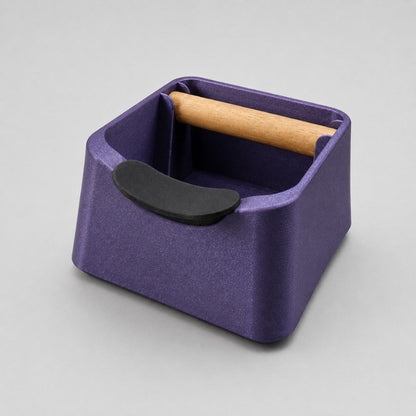 The Pod 3-in-1 Espresso Knock Box with Portafilter Stand & Oak Wood Knock Bar