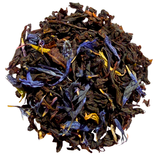 Loose leaf black Earl Grey tea by Porter Hill Tea Company, with fragrant citrus and bergamot notes in natural tea leaves.