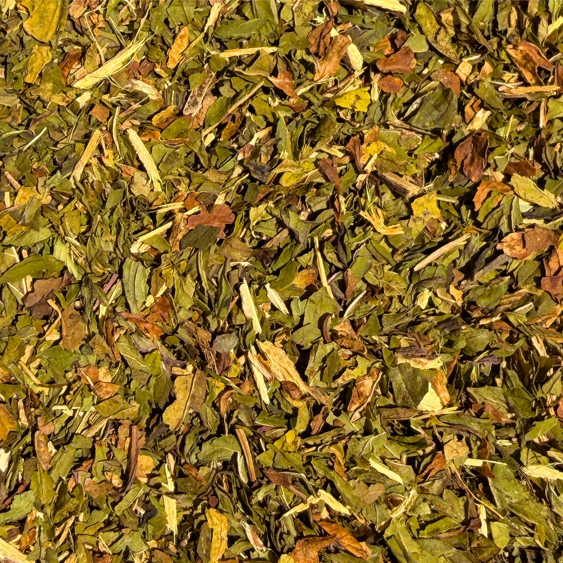 Loose leaf Liquorice and Peppermint Fruit & Herbal Tea by Porter Hill Tea Company, showing vibrant herbal tea leaves.