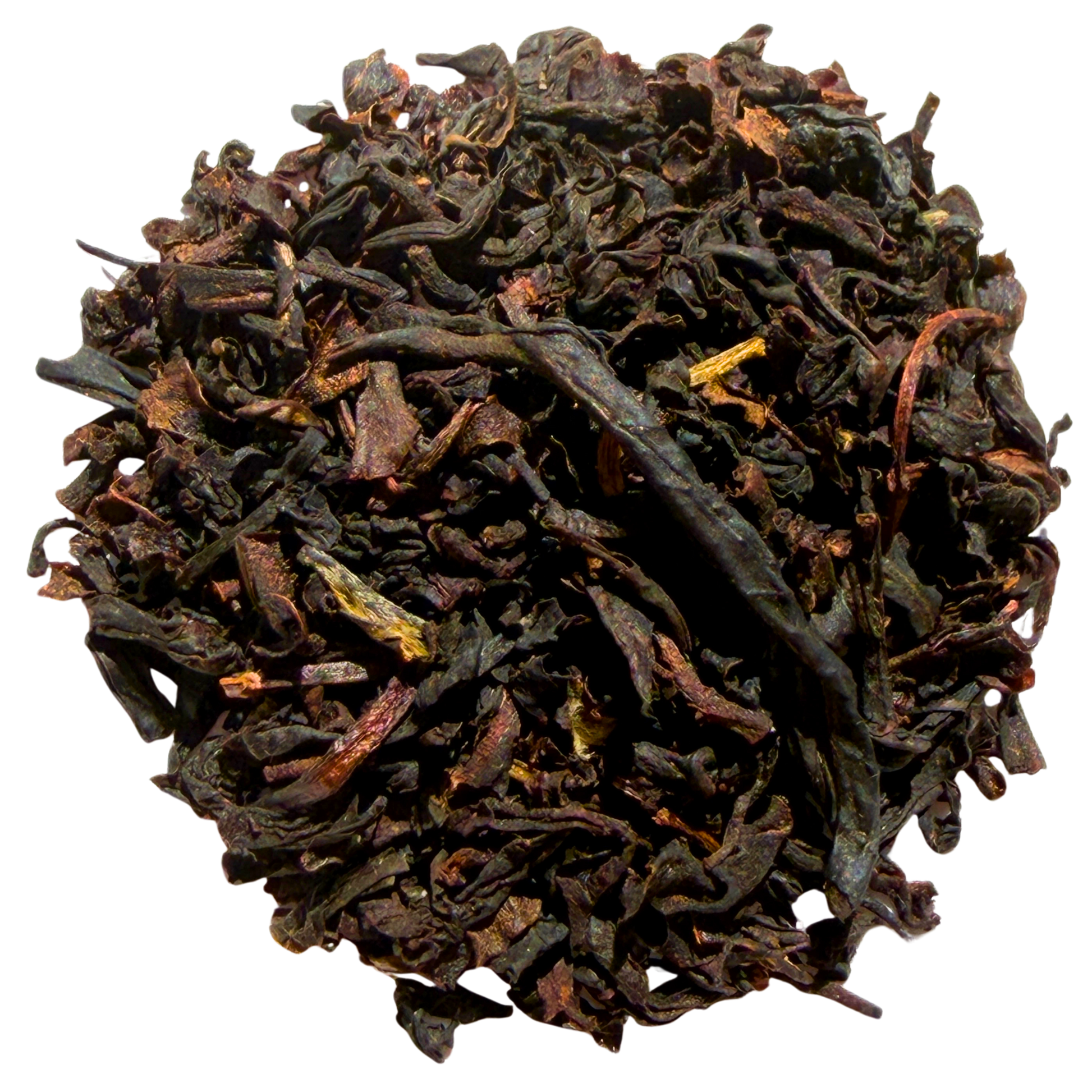 Loose leaf Lychee Congou Black Tea from Porter Hill Tea Company, showcasing dark tea leaves with a hint of lychee aroma.