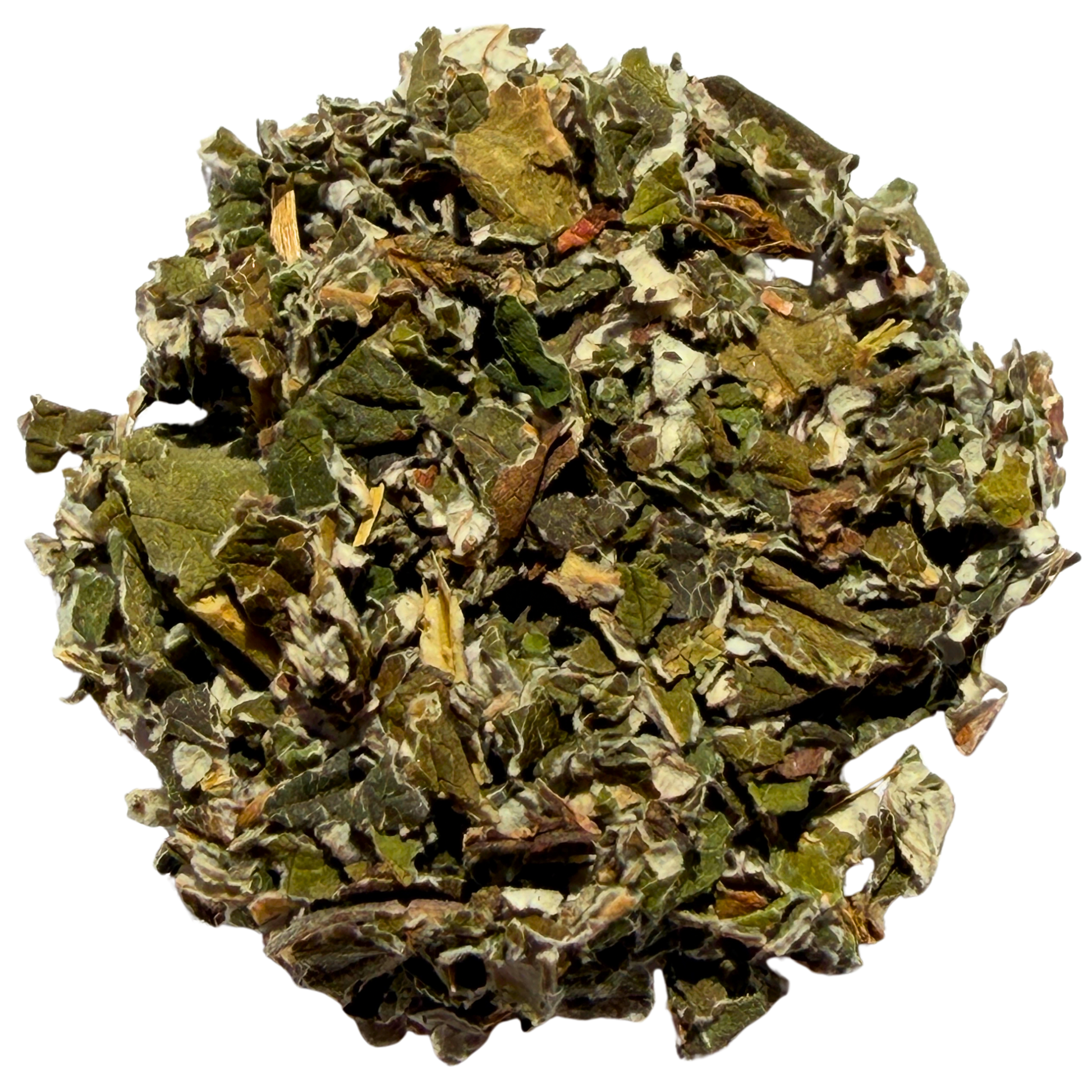 Loose raspberry leaf tea from Porter Hill Tea Company, herbal and fruit blend with fresh raspberry leaves in a natural presentation.
