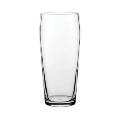 Set of six Ale Craft Beer Glass Tankards by Glassware UK, 570ml capacity, clear glass with sturdy handles, perfect for craft beers.