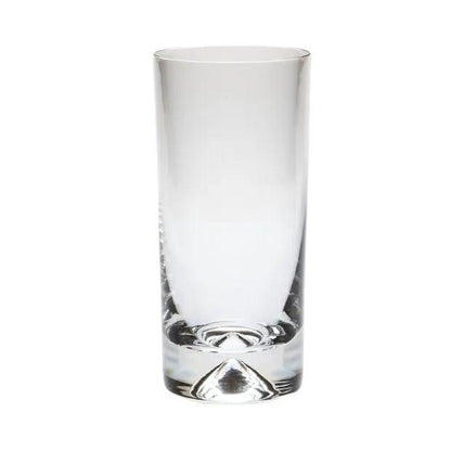 Set of six Krosno Dimple Base highball glasses, 300ml whisky tumblers with textured dimpled design for stylish drinkware.