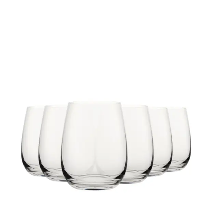 Set of two Bolero Whisky Glass Tumblers by Glassware UK, 350ml capacity, clear glass with a classic tumbler design for whisky.