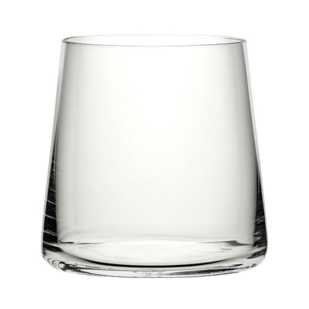 Glassware UK Mode double old fashioned whisky tumbler, 410ml, clear glass with a sturdy base and smooth rim for stylish drinks.