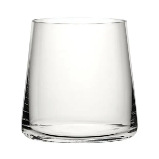 Glassware UK Mode double old fashioned glass tumbler, 410ml, clear whisky tumbler with thick base and elegant design.